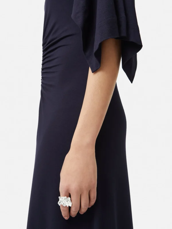 Jigsaw Crumpled Textured Ring