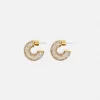 Jigsaw Diamante Hoop Earrings