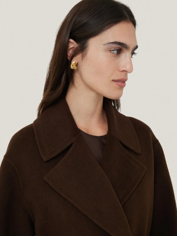 Jigsaw Double Faced Cocoon Wrap Coat