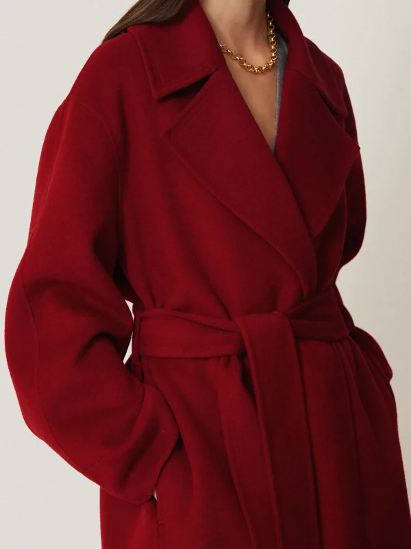 Jigsaw Double Faced Cocoon Wrap Coat