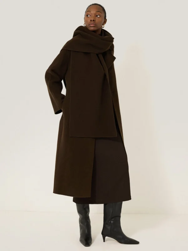 Jigsaw Double Faced Cocoon Wrap Coat