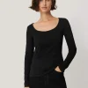 Jigsaw Double Front Ballet Neck Top