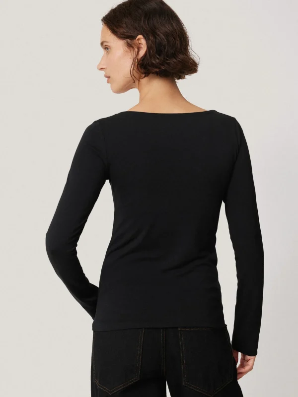 Jigsaw Double Front Ballet Neck Top