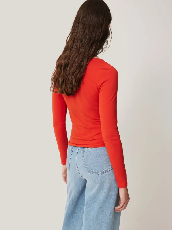 Jigsaw Double Front Ballet Neck Top