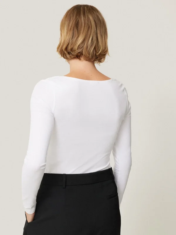 Jigsaw Double Front Ballet Neck Top