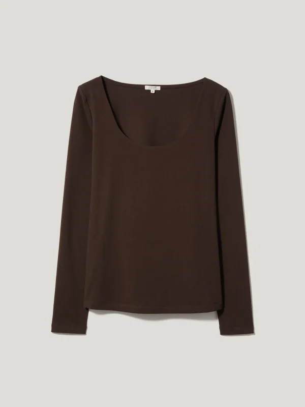 Jigsaw Double Front Ballet Neck Top