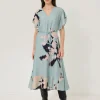 Jigsaw Floral Drift Silk Blend Dress