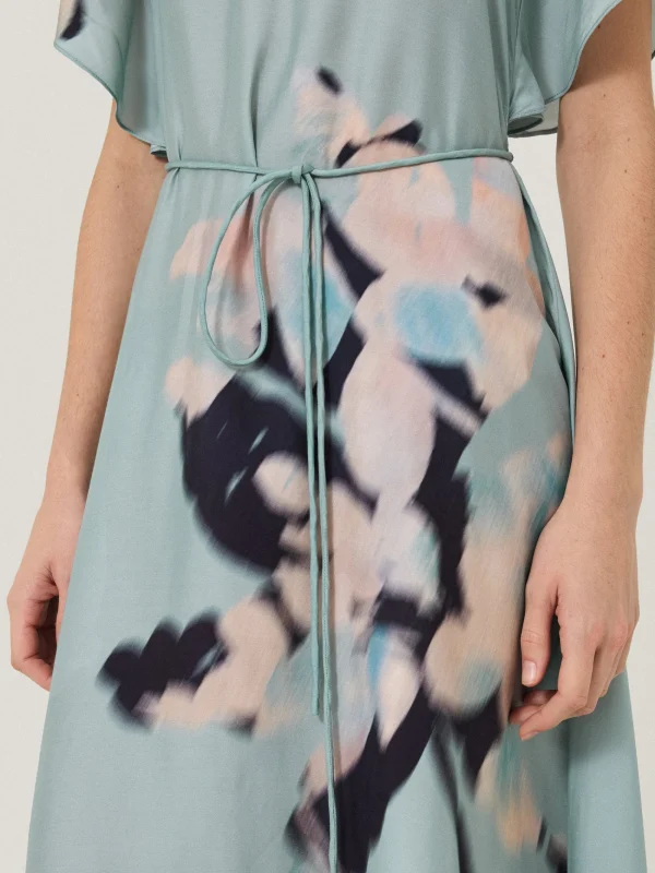 Jigsaw Floral Drift Silk Blend Dress