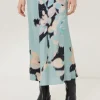 Jigsaw Floral Drift Silk Blend Skirt