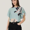 Jigsaw Floral Drift Silk Blend Top