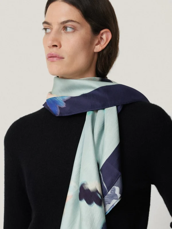 Jigsaw Floral Drift Silk Twill Scarf