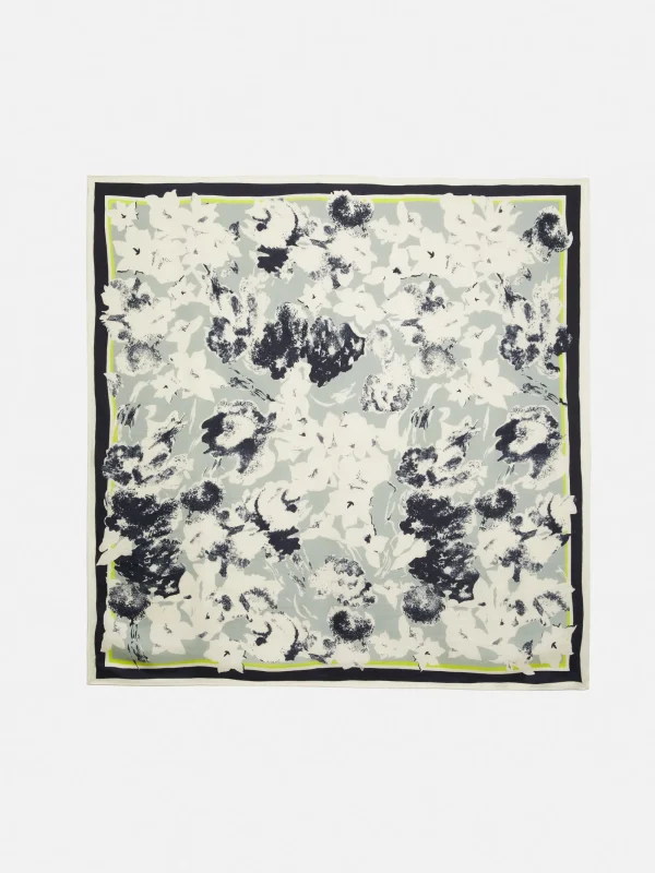 Jigsaw Floral Echo Silk Twill Scarf