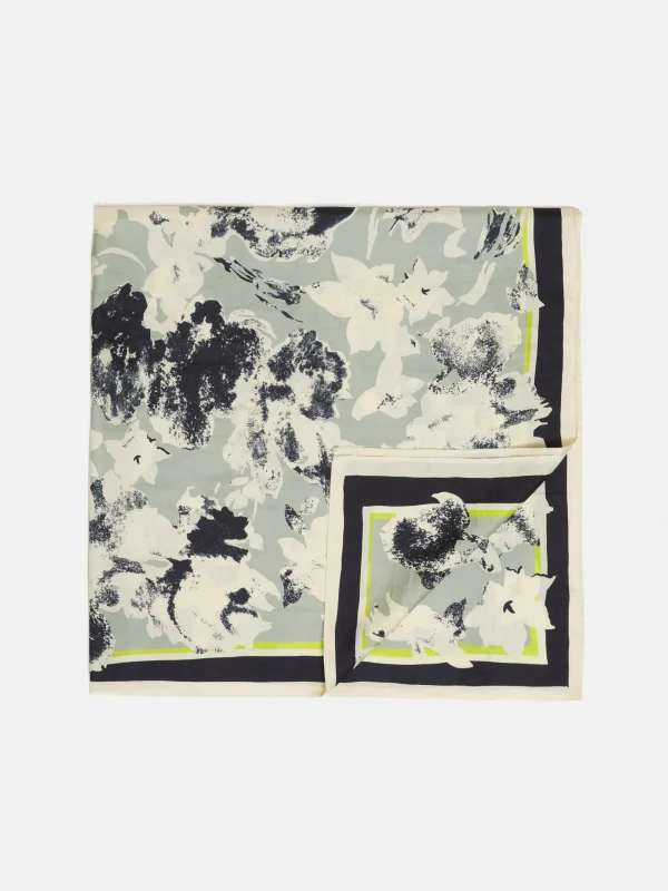 Jigsaw Floral Echo Silk Twill Scarf