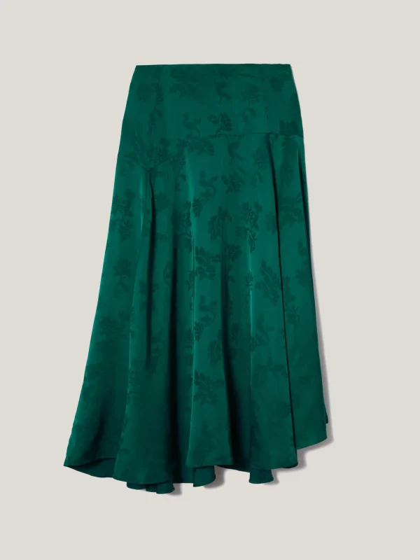 Jigsaw Floral Jacquard Midi Skirt