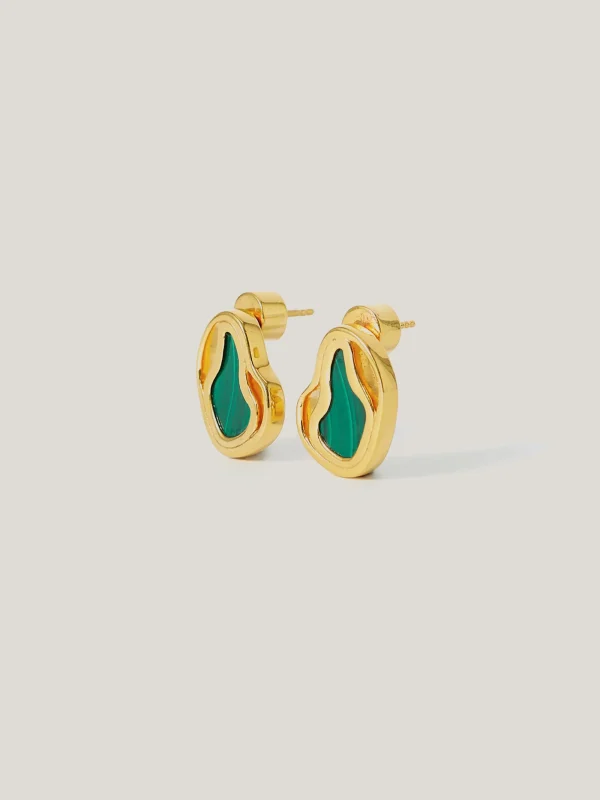 Jigsaw Vermeil Earring