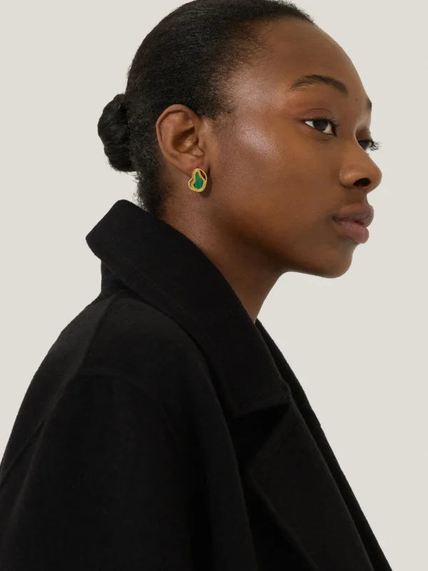 Jigsaw Vermeil Earring