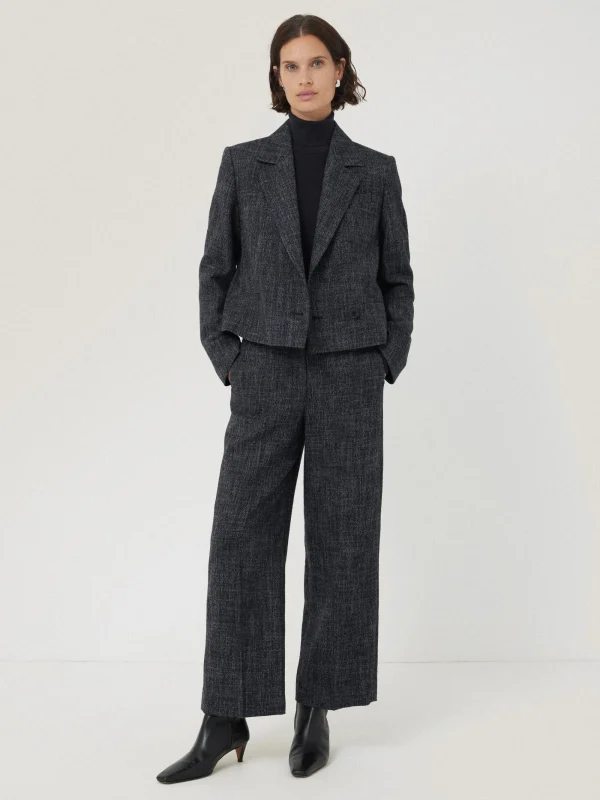 Jigsaw Hale Boucle Cropped Trousers