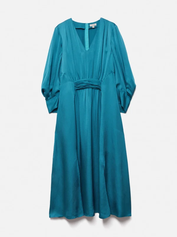 Jigsaw Hammered Satin Midi Dress