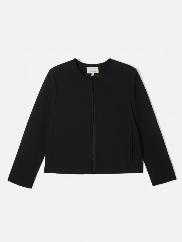 Jigsaw Italian Modern Crepe Short Jacket