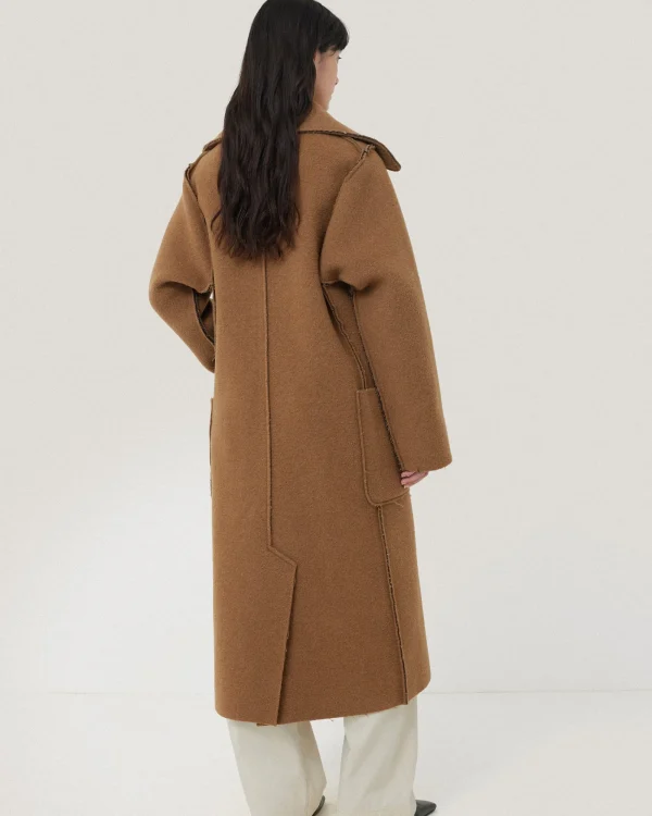 Jigsaw Italian Wool Raw Edge Coat