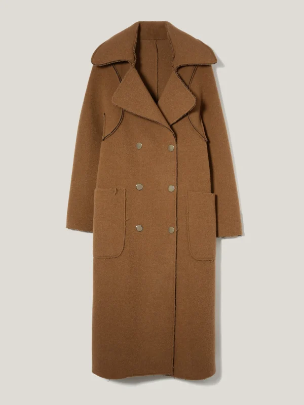 Jigsaw Italian Wool Raw Edge Coat