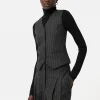 Jigsaw Italian Wool Tailored Pinstripe Waistcoat