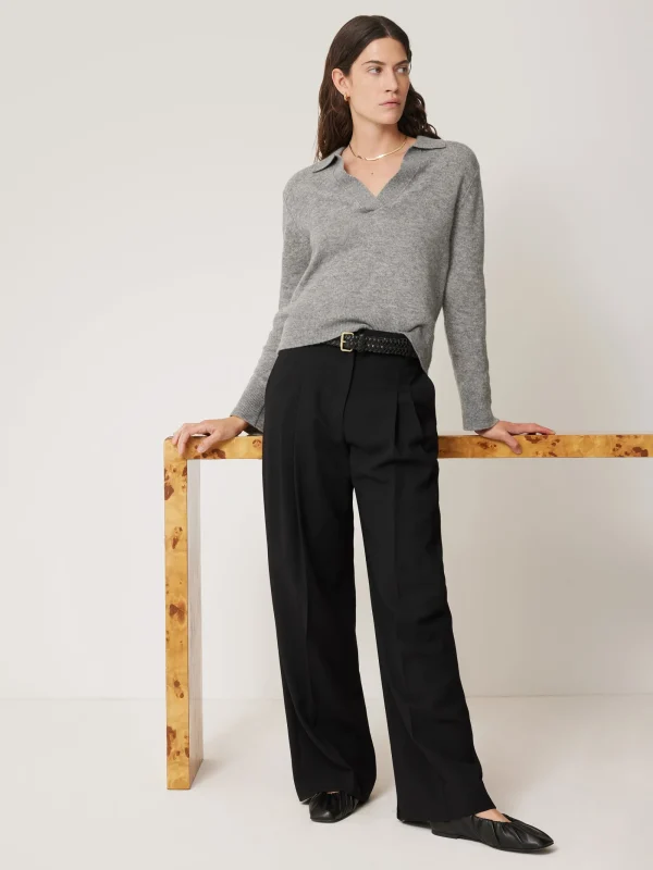 Jigsaw Kemp Wide Leg Japanese Wool Trouser