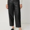 Jigsaw Leather Barrel Leg Trouser