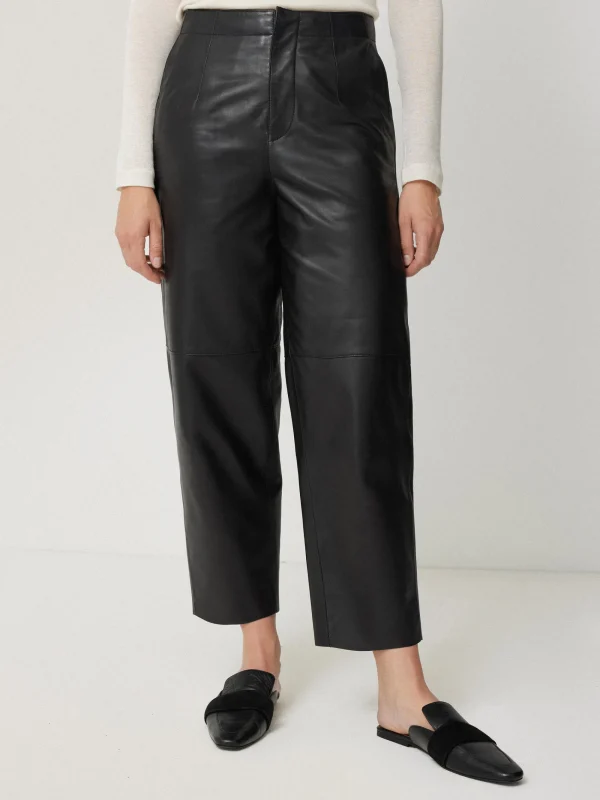 Jigsaw Leather Barrel Leg Trouser