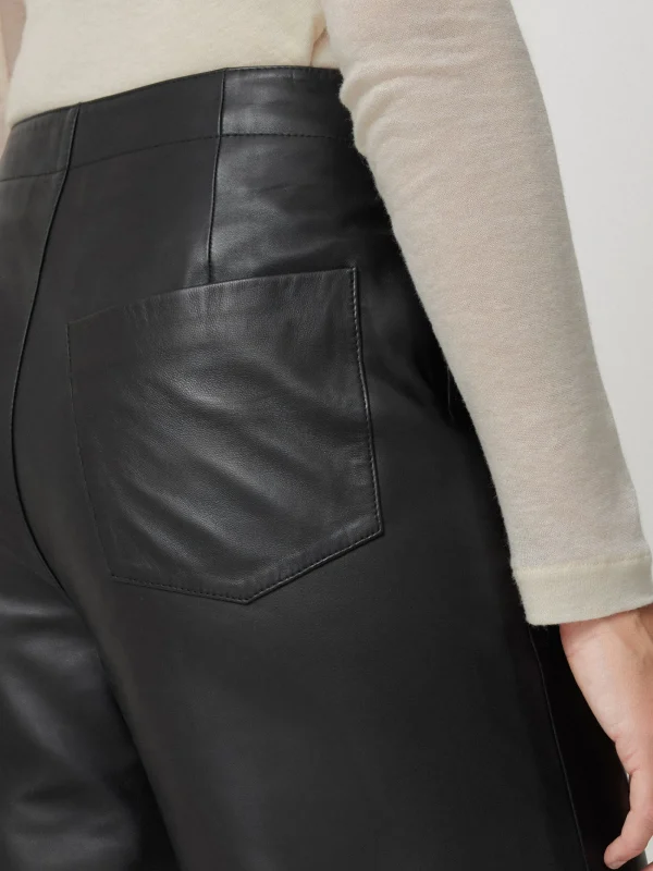 Jigsaw Leather Barrel Leg Trouser