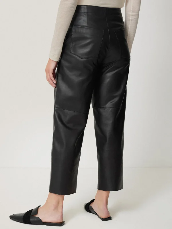 Jigsaw Leather Barrel Leg Trouser