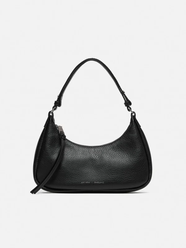 Jigsaw Leather Crescent Bag Small