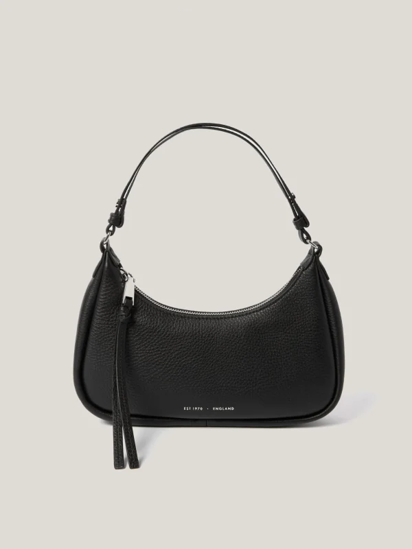 Jigsaw Leather Crescent Shoulder Bag