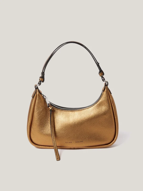 Jigsaw Leather Crescent Shoulder Bag