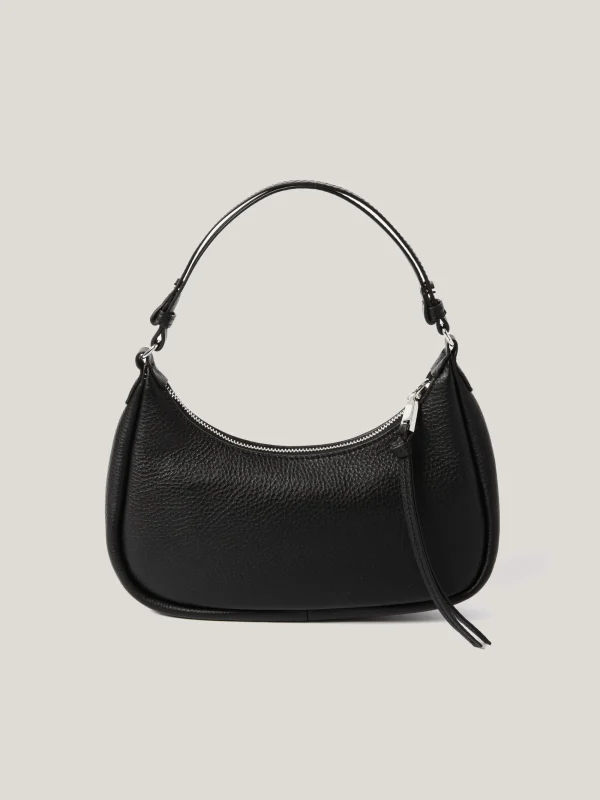 Jigsaw Leather Crescent Shoulder Bag