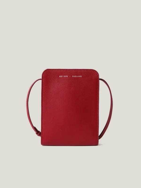 Jigsaw Leather Crossbody Phone Bag