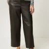 Jigsaw Leather Flat Front Trouser