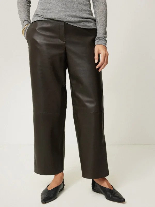 Jigsaw Leather Flat Front Trouser