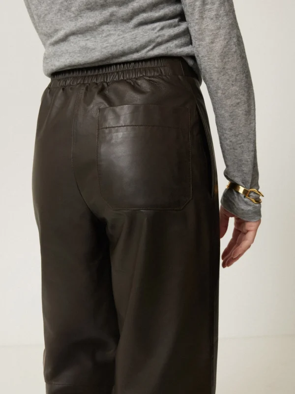 Jigsaw Leather Flat Front Trouser