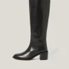 Jigsaw Leather Heeled Riding Boot