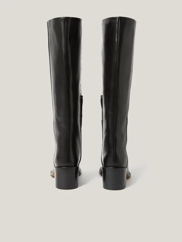 Jigsaw Leather Heeled Riding Boot