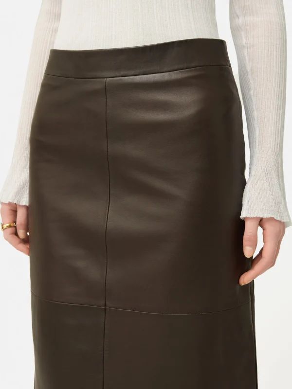 Jigsaw Leather Maxi Skirt