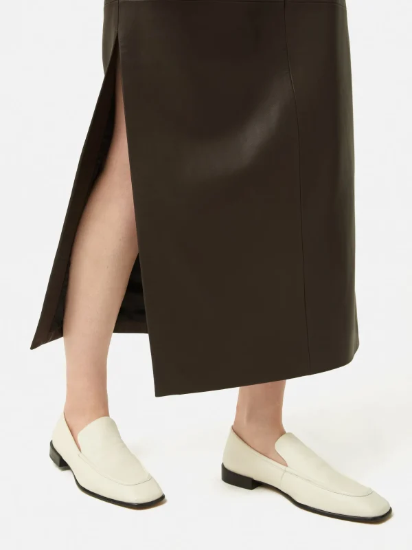 Jigsaw Leather Maxi Skirt