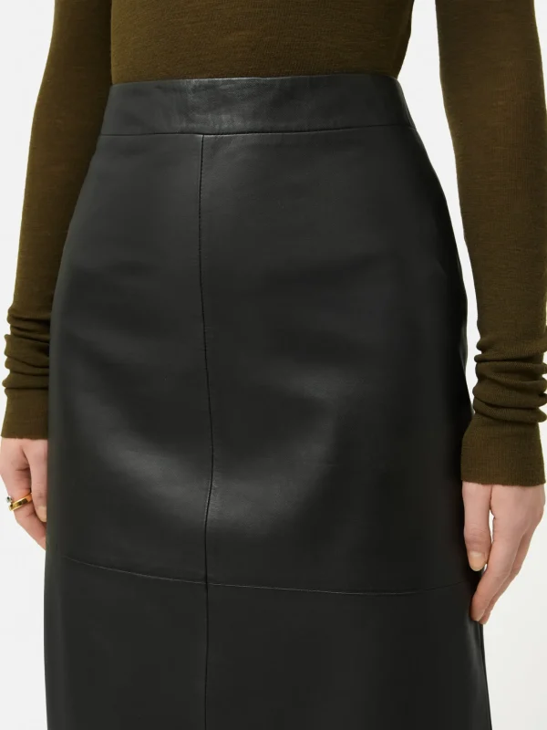 Jigsaw Leather Maxi Skirt