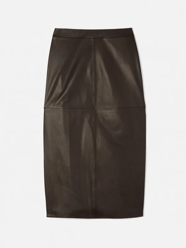 Jigsaw Leather Maxi Skirt