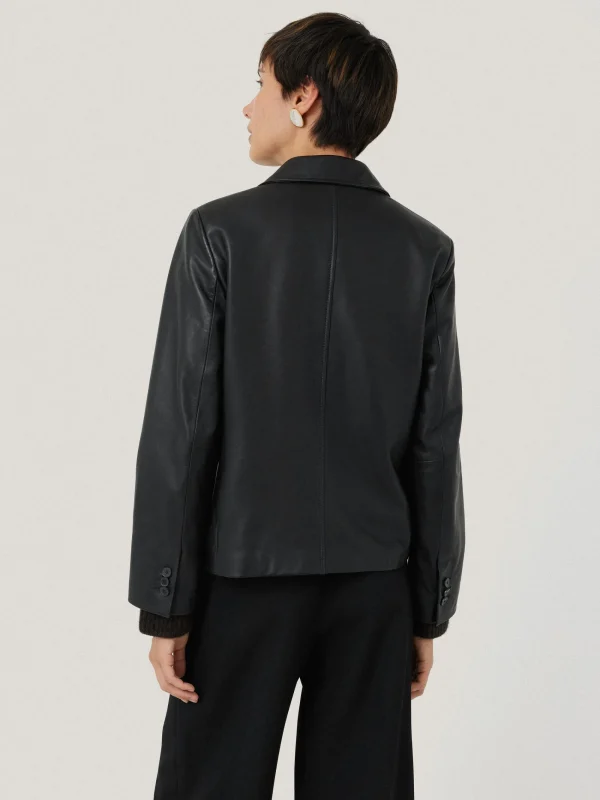 Jigsaw Leather Tailored Blazer