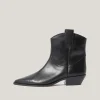 Jigsaw Leather Western Ankle Boot