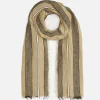 Jigsaw Linen Mix Stripe Woven Scarf