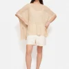 Jigsaw Linen Poncho