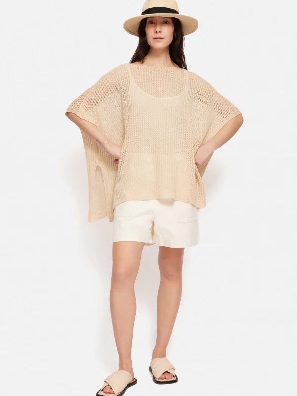 Jigsaw Linen Poncho